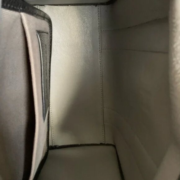 Marc Jacobs Full Grain Leather Tote Handbag Crossbody Strap Black Goldendoodle - Picture 9 of 14